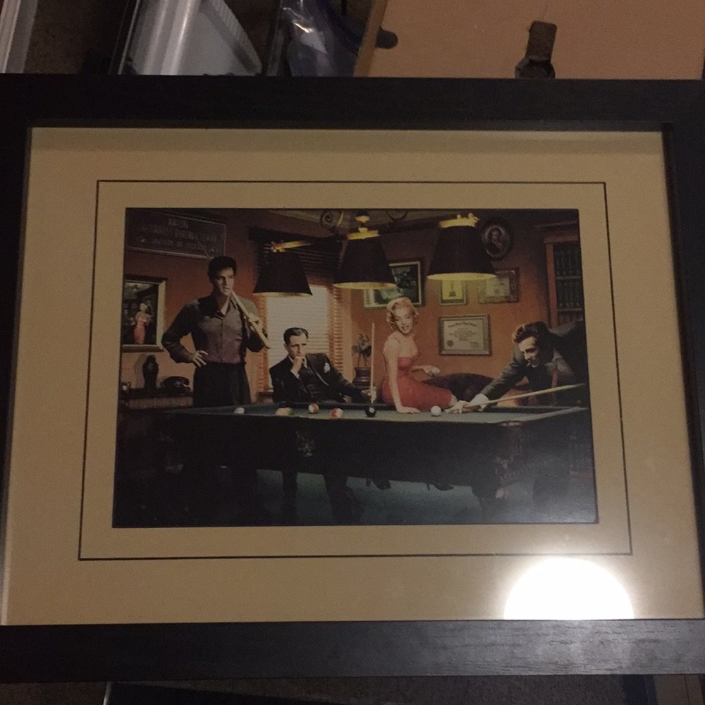 Old school picture with frame